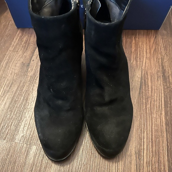 SAM EDLEMAN LEATHER BUCKLE ANKLE BOOTIES SIZE 10 - Picture 6 of 16